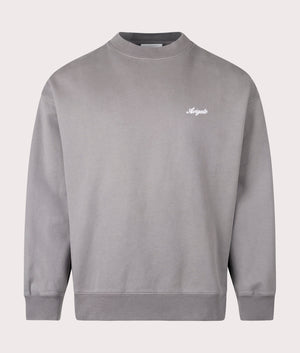 Axel Arigato Honor Washed Sweatshirt in Steel Grey for men at EQVVS Front Shot