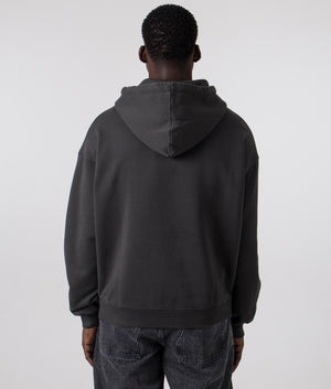 Axel Arigato Motto Hoodie in Dark Grey. Shot at EQVVS.  Back Shot. 