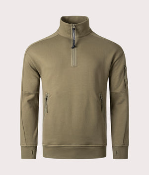 Cp company funnel neck best sale polo sweatshirt