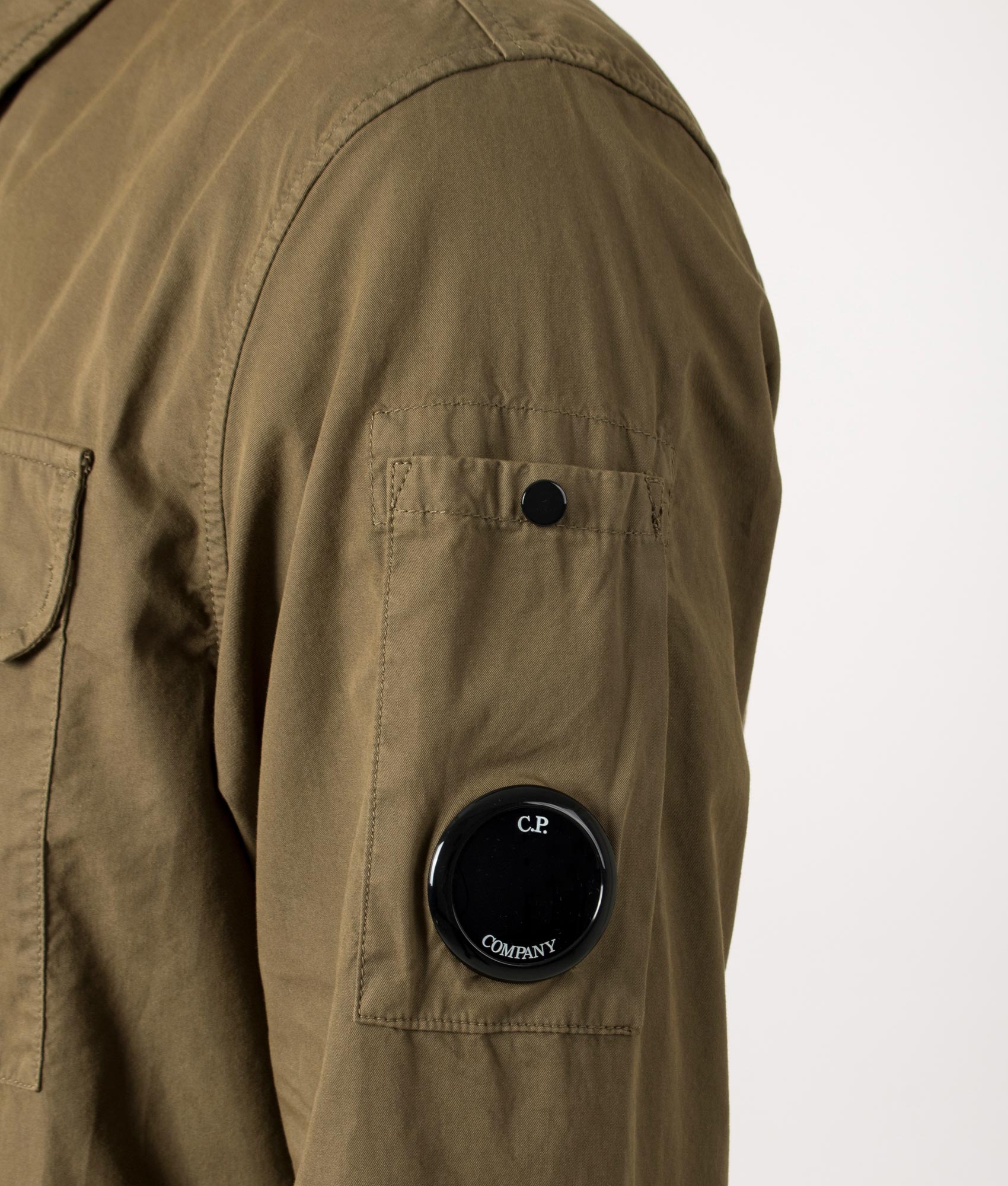 Zip Through Gabardine Overshirt