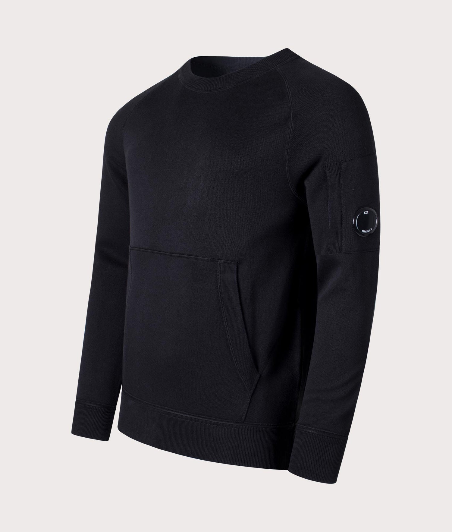 Cotton Knit Sweatshirt Black | C.P. Company | EQVVS