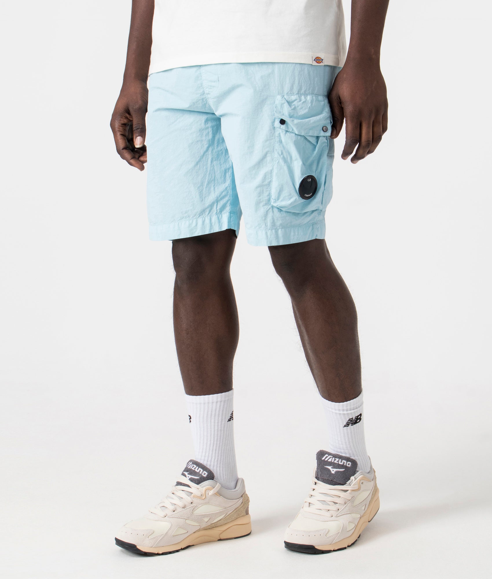 Flatt Nylon Cargo Beach Shorts Starlight Blue | C.P. Company | EQVVS