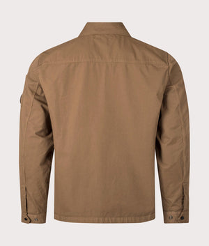 Organic Gabardine Overshirt in Toffee by C.P. Company. EQVVS Shot.