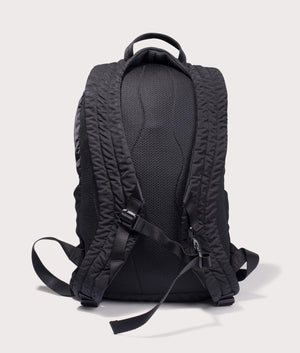 CP Company Back Pack In Nylon B in black at EQVVS Menswear back shot