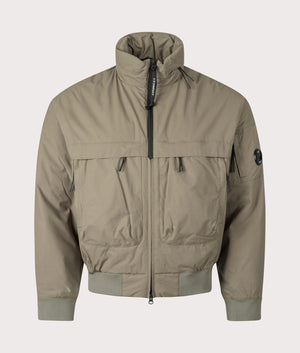 CP Company Pro-Tek Short Jacket in Walnut Brown for men at EQVVS Front Shot