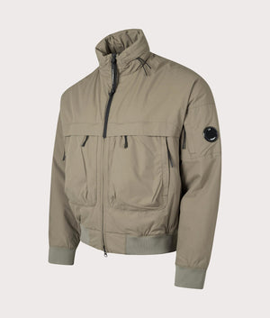 CP Company Pro-Tek Short Jacket in Walnut Brown for men at EQVVS Angle Shot