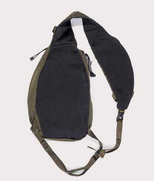 CP Company Nylon B Crossbody Rucksack In Ivy Green at EQVVS menswer back shot