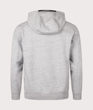 Diagonal Raised Fleece Hoodie in Greystone Melange by C.P. Company. EQVVS Shot.