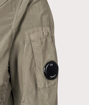 CP Company Chrome-R Overshirt in Walnut Brown at EQVVS Lense Shot