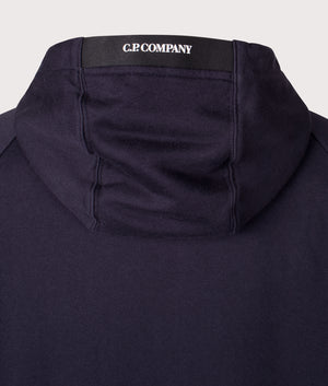 Cp Company Diagonal Raised Zip Through Hoodie In total eclipse hood detail shot at EQVVS Menswear