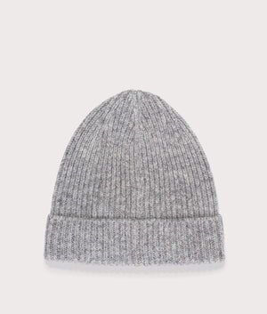 and wander Shetland Wool Knit Cap in Grey, 100% Wool. At EQVVS. Back shot.