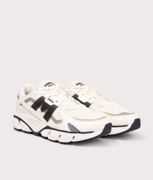 Karhu Super Fulcrum Sneakers in Vanilla Ice and Black at EQVVS Angle Shot.