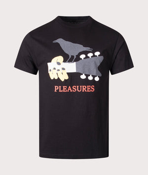 Festival T-Shirt in Black by Pleasures. EQVVS Menswear Front Shot. 