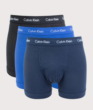 Three-Pack-of-Cotton-Stretch-Trunks-Black/Blue/Cobalt-Calvin-Klein-EQVVS