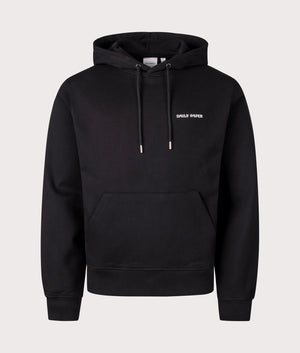 Dias HD Hoodie in Black by Daily Paper. EQVVS Shot.