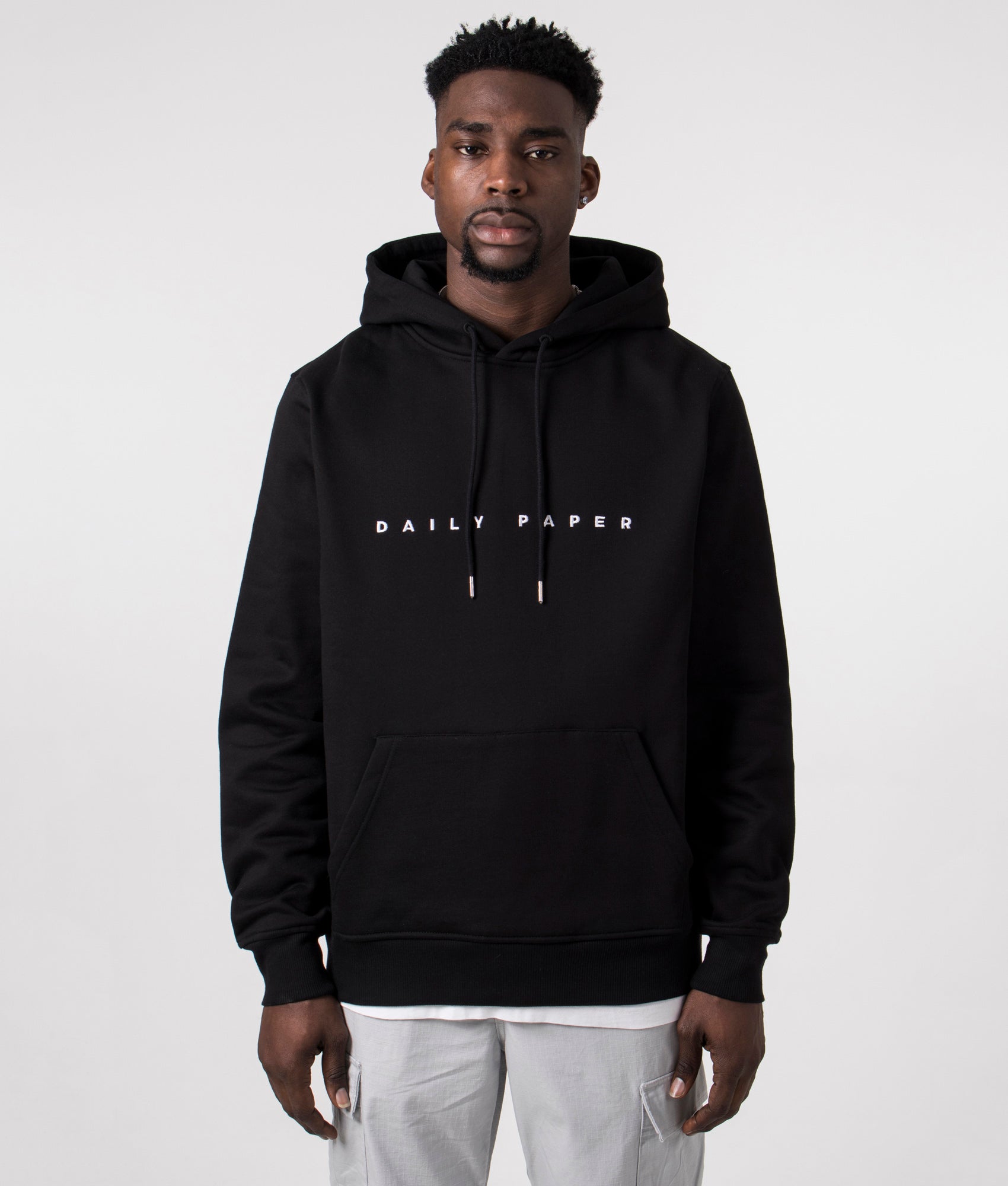 Alias Hoodie in Black 100% Cotton | Daily paper | EQVVS Menswear