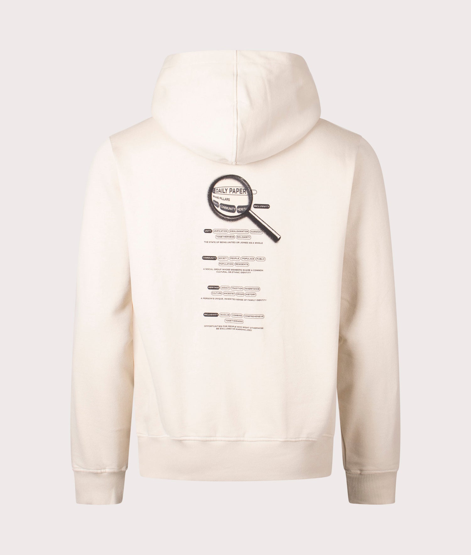 Search Hoodie Pelican Beige Daily Paper EQVVS Menswear