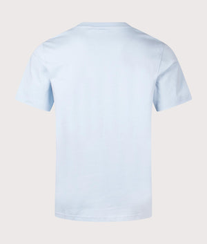 Daily Paper Orbit Emb Tee in Subdued Blue, 100% cotton at EQVVS. Back shot. 