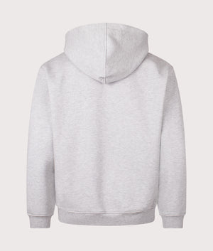 Daily Paper Chain Stitch Oversized Hoodie in Grey, 70% cotton at EQVVS. Back shot. 