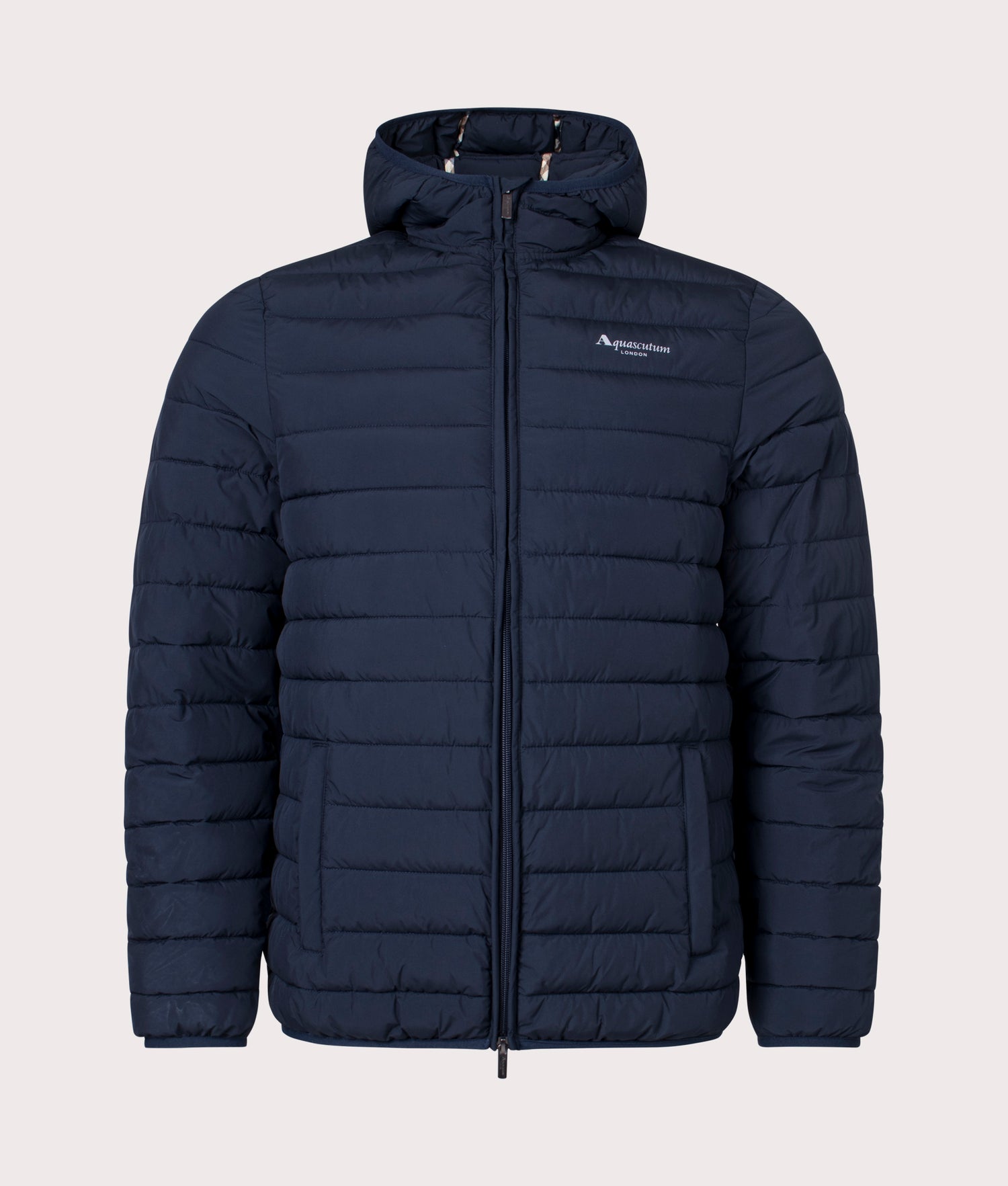 Active100Gr Hooded Jacket Navy Aquascutum EQVVS