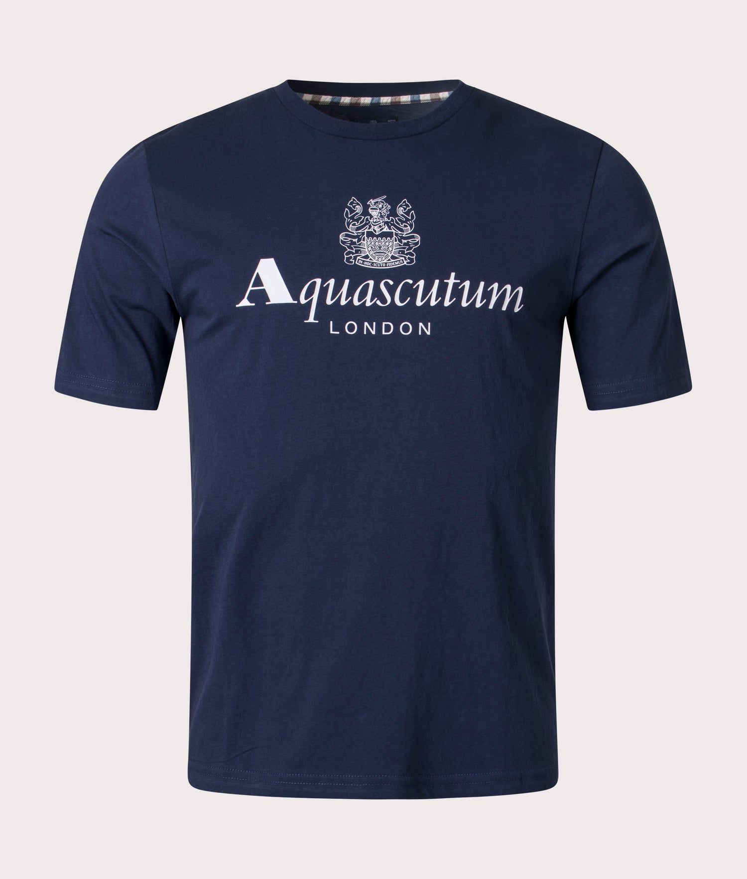 Active Big Logo T Shirt Navy Aquascutum EQVVS