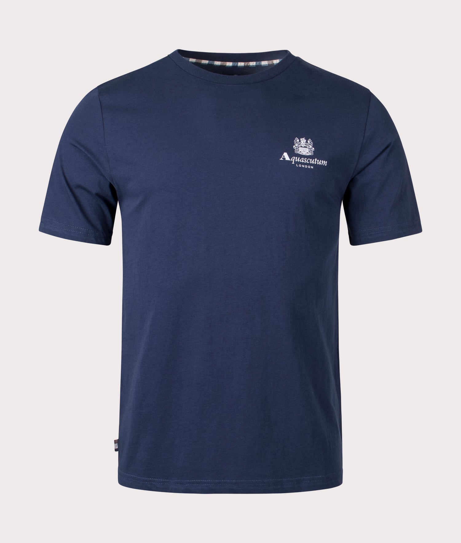 Active Small Logo T Shirt in Navy Aquascutum EQVVS