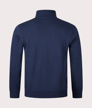 Active Piping Mock Neck Track Top in Navy Aquascutum EQVVS