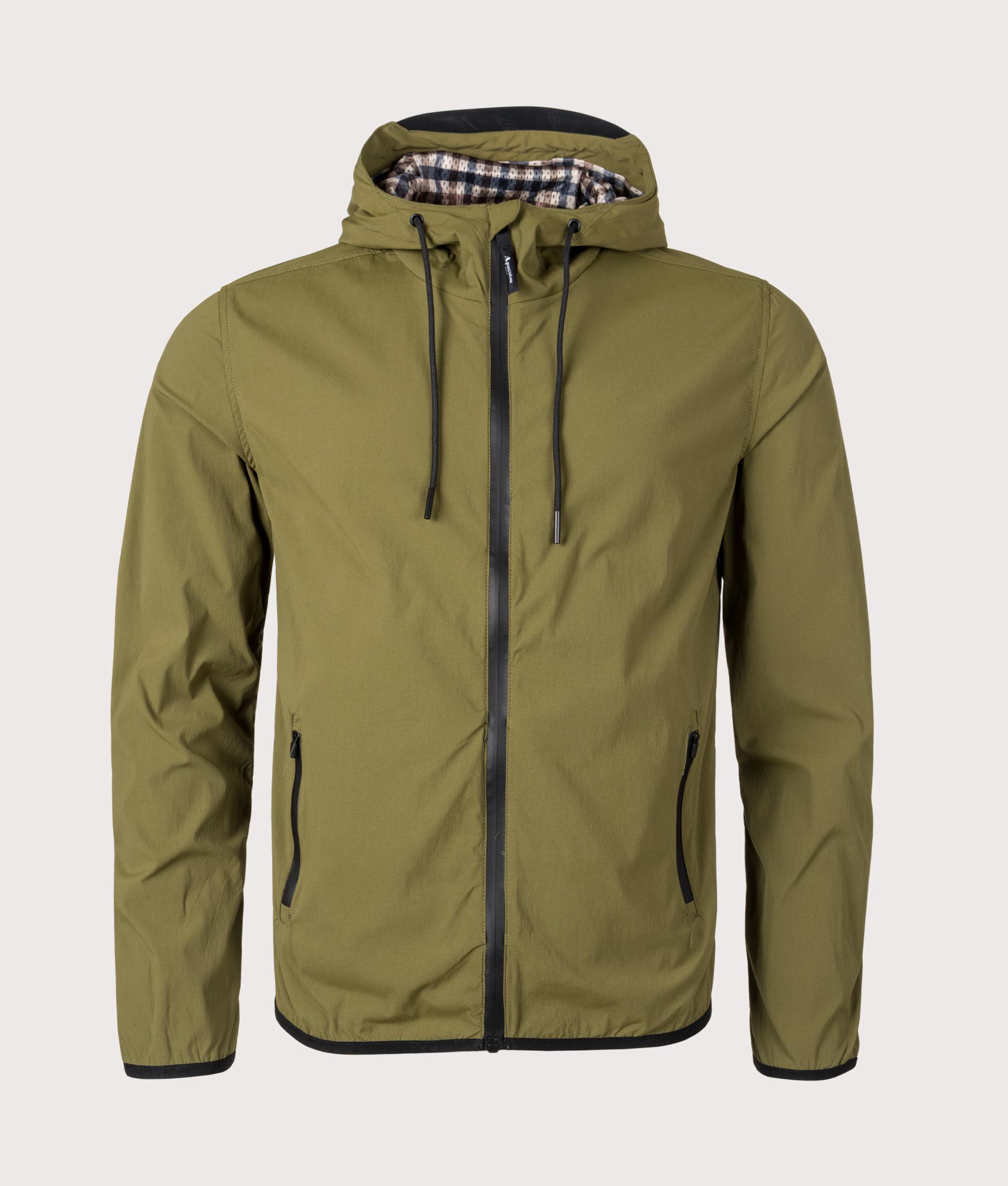 Active Hooded Shell Jacket Army Green | Aquascutum | EQVVS