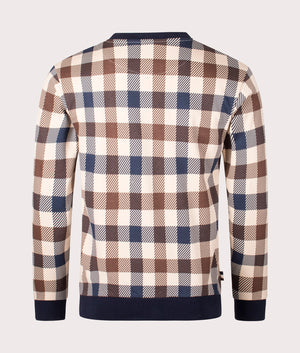 Active Macro Check Sweatshirt Navy Aquascutum EQVVS