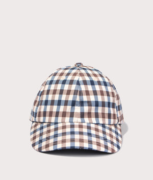 Aquascutum Hydro Active Club Check Cap. At EQVVS Menswear. Front detail shot