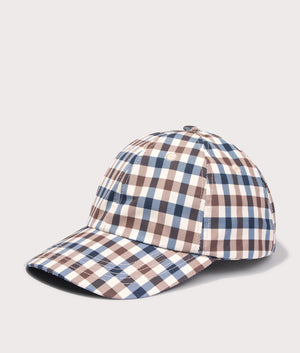 Aquascutum Hydro Active Club Check Cap. At EQVVS Menswear. Front angle shot