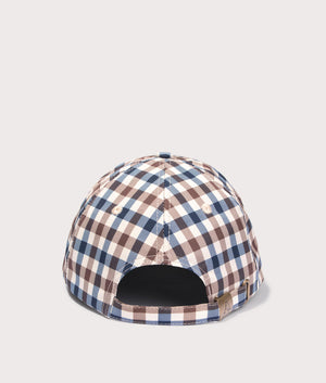 Aquascutum Hydro Active Club Check Cap. At EQVVS Menswear. Back shot