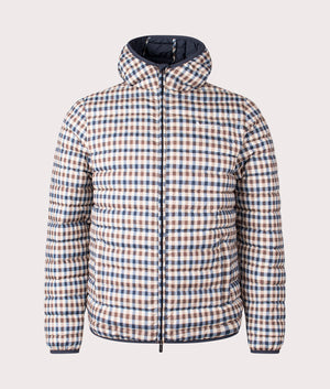 RLG Active Hooded 100 GR Jacket in Club Check by Aquascutum. EQVVS Shot.