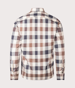 Aquascutum Active Macro Check Shirt, 100% cotton. At EQVVS Menswear. Back shot