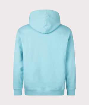 Classic Small Logo Hoodie in Ocean Blue by Dime MTL. EQVVS Back Angle Shot.