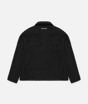 Oversized Fit Boucle Quarter Zip Overshirt