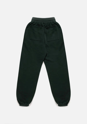 MKI Miyuki Zoku Uniform Joggers in Green. Shot at EQVVS.  Flat shot. 