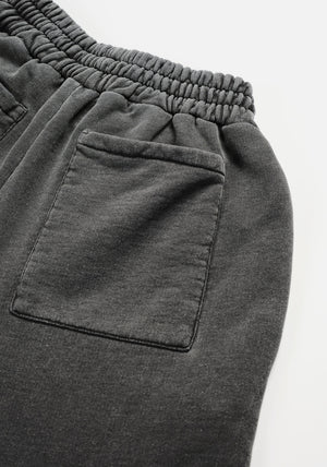 MKI Miyuki Zoku Uniform Joggers in Pgment Black. Shot at EQVVS.  Detail shot. 