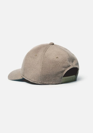 MKI MIYUKI ZOKU V2 Mohair Ball Cap in Brown at EQVVS Menswear Back angle shot