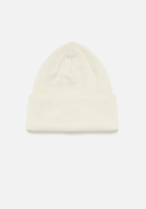 MKI Miyuki Zoku White Merino Beanie.