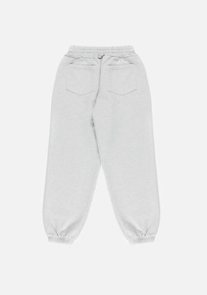 MKI Miyuki Zoku Superweight Joggers in Grey, shot at EQVVS. Reverse flat shot. 