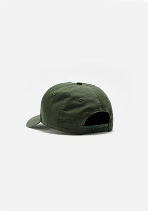 V2 Twill Ball Cap in Green by MKI MIYUKI ZOKU at EQVVS. Back Shot. 