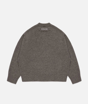 Oversized Fit Mohair Blend Knit Crew Jumper