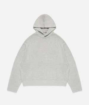 Oversized Fit Mohair Blend Knit Hoodie