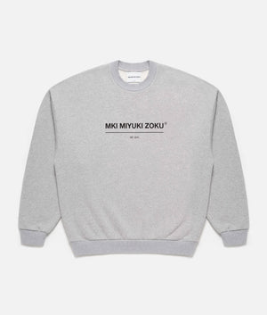 Oversized Linear Crewneck Sweatshirt