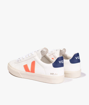 Campo-Chromefree-Trainers-Extra-White/Orange-Fluo+Cobalt-VEJA-EQVVS