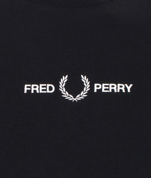 Embroidered-Sweat-Fred-Perry-EQVVS-Black