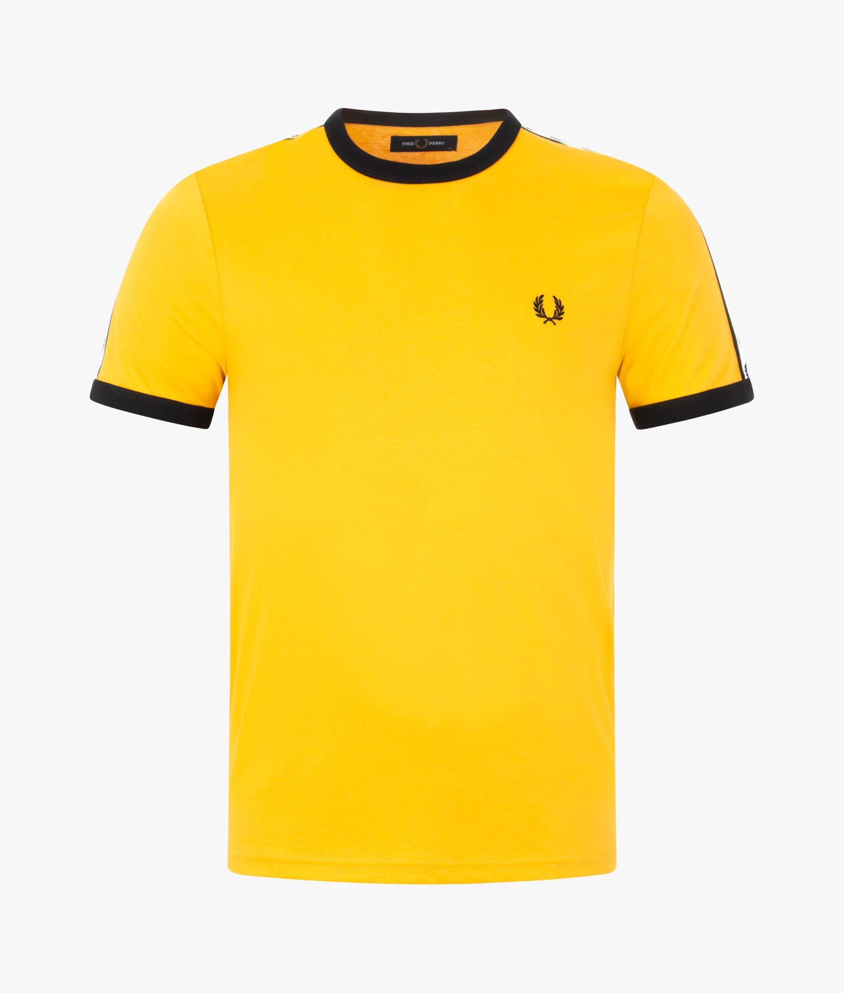 Fred perry taped ringer t best sale shirt yellow