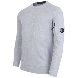 Diagonal Raised Fleece Lens Crew Sweatshirt