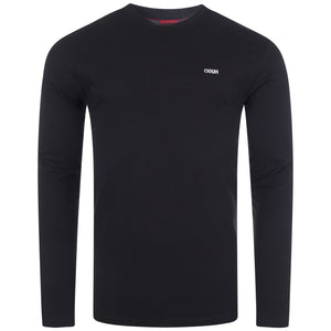 Derol-Long-Sleeve-T-Shirt-Black-HUGO-EQVVS